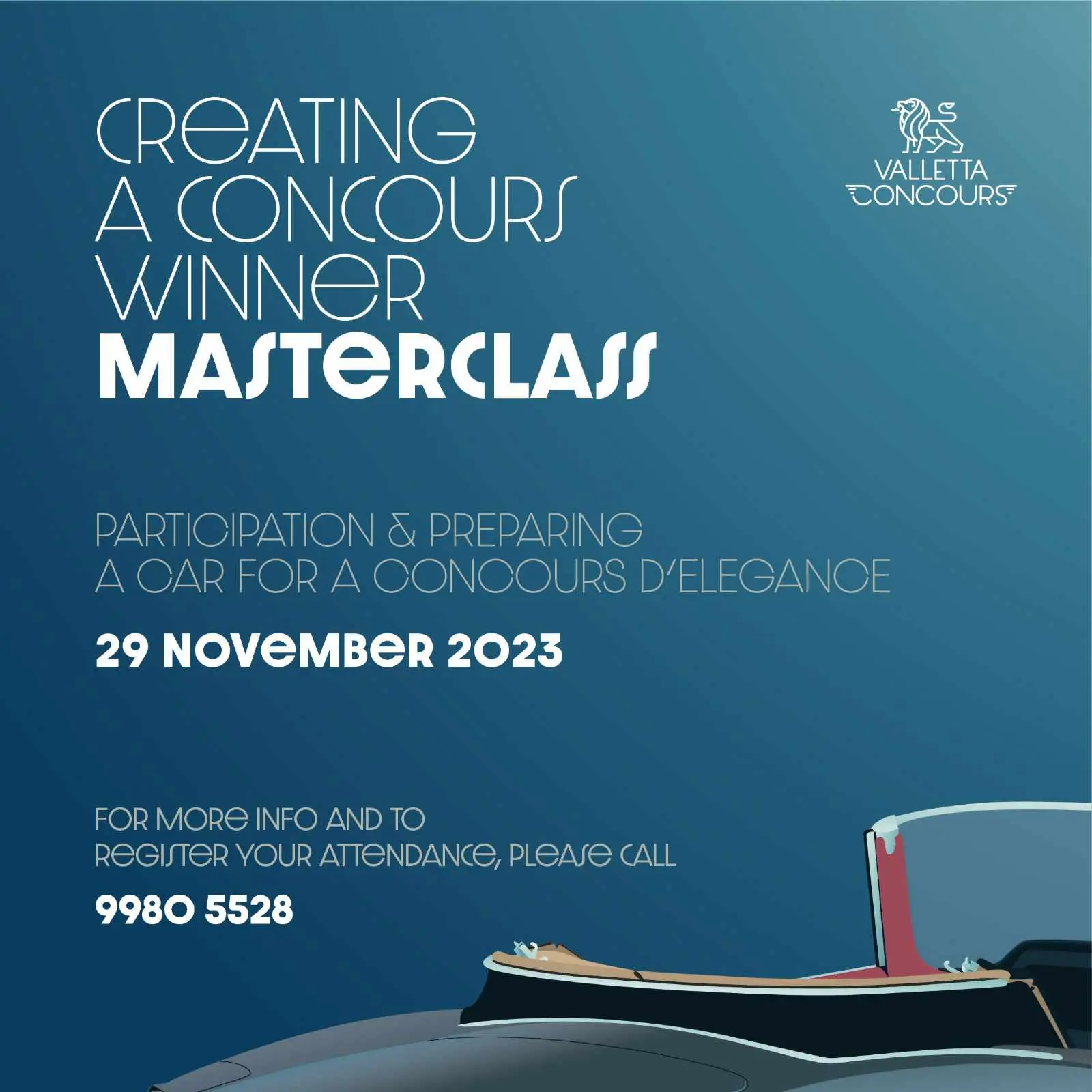 Creating a Concours Winner Masterclass