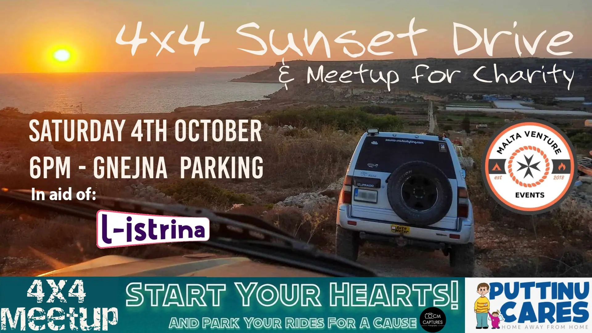 4x4 Sunset Ride in aid of l-Istrina