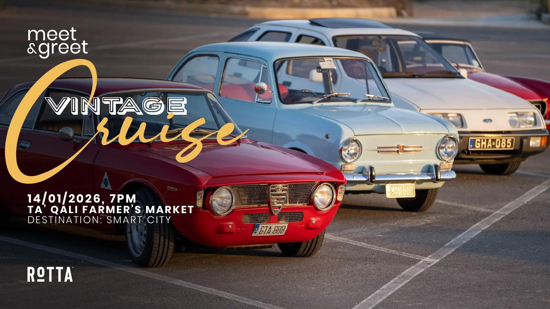 Meet & Greet Vintage Cruise 14 Jan 2026