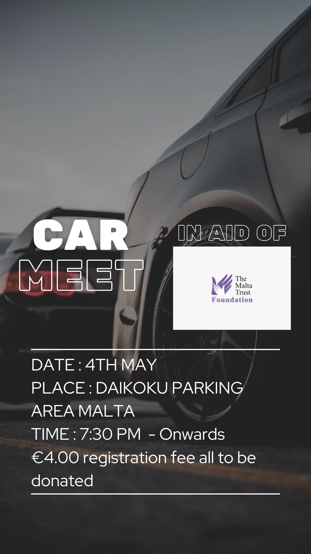 Car Meet in aid of The Malta Trust Foundation