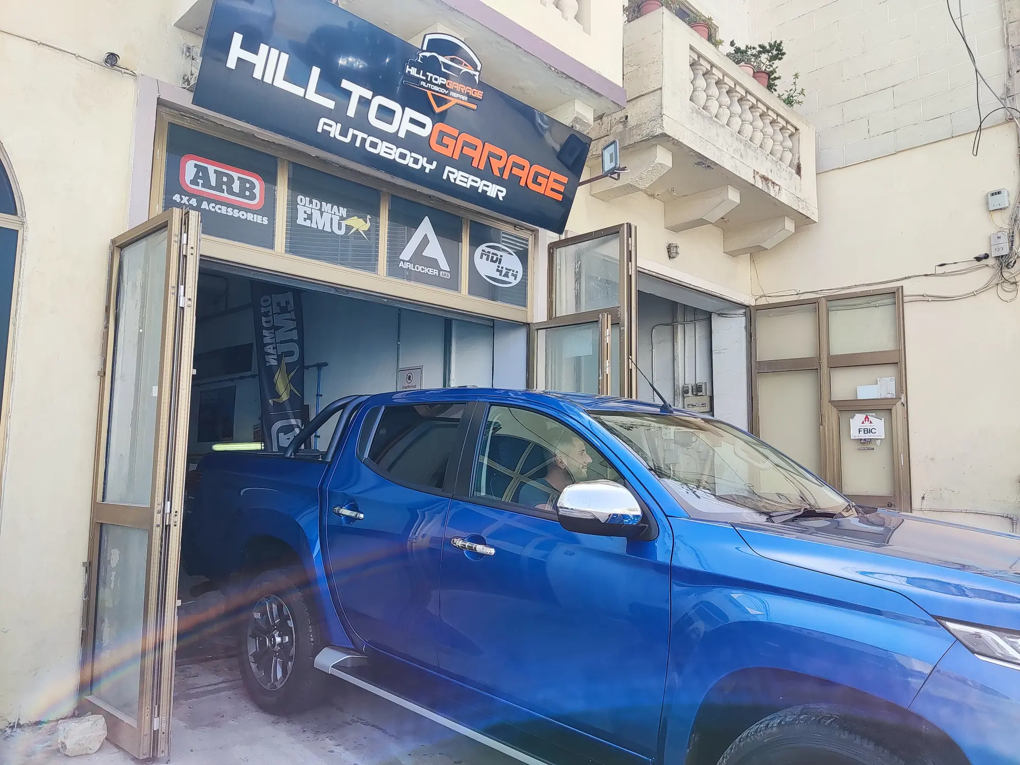 Hilltop garage